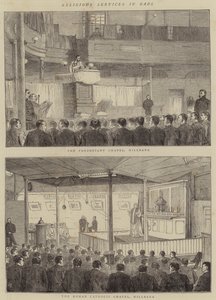 Servicios religiosos en la cárcel de Alfred Chantrey Corbould